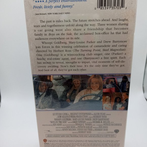 Boys on the Side VHS Movie Factory Sealed Video Whoopi Drew Barrymore 1990s - Picture 2 of 8